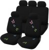 Audi  A1 9 részes Pillangós autós üléshuzat szett - Légzsákos - Fekete