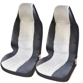 2 Stück PKW und LKW Sitzbezug / schwarz-weiß Muster 8060TT