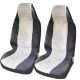 2 Stück PKW und LKW Sitzbezug / schwarz-weiß Muster 8060TT