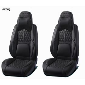   Honda Accord 15 részes Prémium Magas minőségű Műbőr üléshuzat szett nyakpárnákkal - Légzsákos - Osztható - Fekete színben