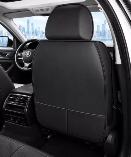Opel Combo 13 részes Prémium Magas minőségű Műbőr üléshuzat szett nyakpárnákkal - Légzsákos - Osztható - Fekete színben