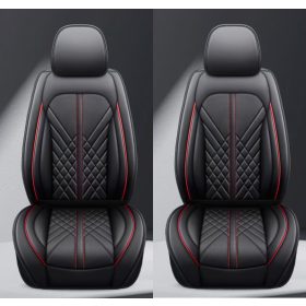   Chevrolet Avalance 11 részes Prémium minőségű Műbőr üléshuzat szett - Légzsákos - Osztható - Fekete/Piros színben 80186