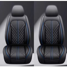   Chevrolet Avalance 11 részes Prémium minőségű Műbőr üléshuzat szett - Légzsákos - Osztható - Fekete/Kék színben 80188