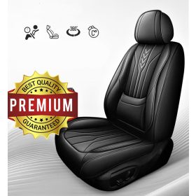   Chevrolet Avalance 11 részes Prémium minőségű Műbőr üléshuzat szett - Légzsákos - Osztható - Fekete színben