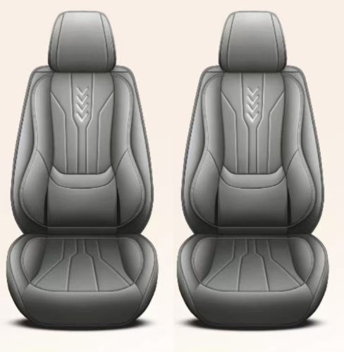 Chevrolet Aveo 11 részes Prémium minőségű Műbőr üléshuzat szett - Légzsákos - Osztható - Fekete/Szürke színben