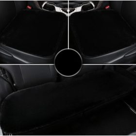  Puha szőrös ülésvédő szett - fekete