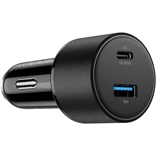 13023 02ACSET Schnellladegerät USB/USB-C + 3-in-1-Ladegerät mit verschiedenen Ladeaufsätzen – 5 A 100 W 12–24 V