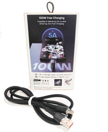 12149 5A 100W Schnelllade-Datenkabel USB - Typ-C - 1 Meter 121BA