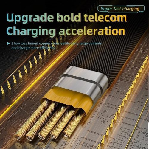 12224 4-in-1 5A 60W Multifunktions-Ladegerät und Datenkabel, vergoldet 4IN1GOLD