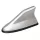 Shark-Radioantenne, silber, TA-W13019-3SI