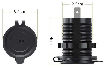 13214 Eingebaute, wasserdichte USB-Ladebuchse Quick Charge 3.0