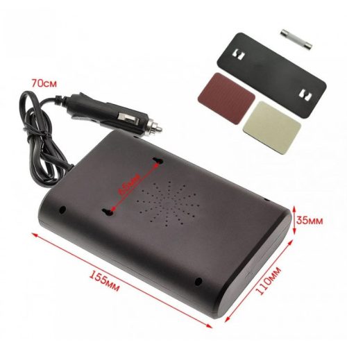 13276 12/24V Kfz-Wechselrichter 150W Konverter auf 220V Wechselstrom, mit 2 Netzsteckdosen, 4 USB-Anschlüssen (davon 2 Typ-C-Anschlüsse) und 1 Zigarettenanzünderbuchse