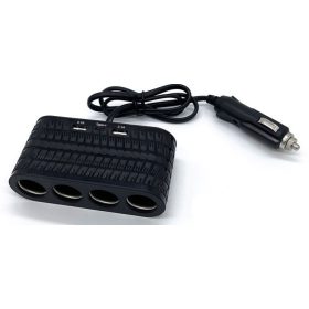   13290 Zigarettenanzünder-Splitter 4-fach + 2 USB-Anschlüsse + 1 Typ-C 12/24V - max. 120W