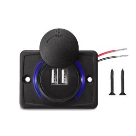 Doppelte USB-Ladebuchse, 3,1 A, wasserdicht, 12–24 V