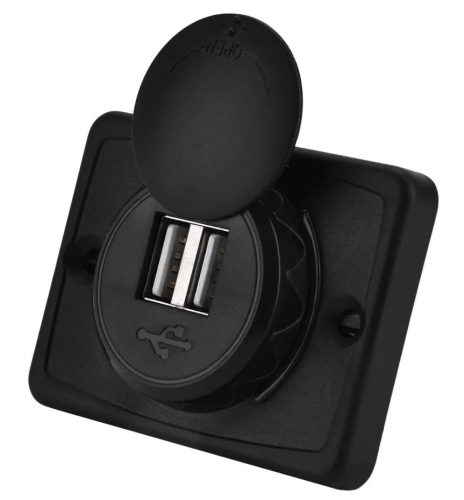 Doppelte USB-Ladebuchse, 3,1 A, wasserdicht, 12–24 V