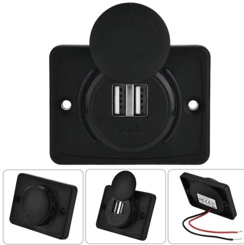 Doppelte USB-Ladebuchse, 3,1 A, wasserdicht, 12–24 V