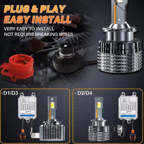 D4S LED-Scheinwerferset – 12 V, 35 W, 6000 K – CAN-Bus – Plug & Play – Paar