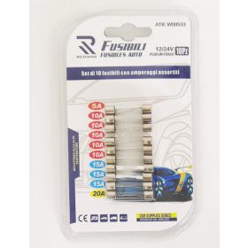 17242 große Glassicherung, 10 Stück.