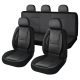 Chevrolet Aveo 11 részes univerzális üléshuzat szett - 2HELYEN osztható Légzsákos - Műbőr fekete