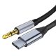 TYPE-C/AUX-Kabel 3,5 mm – 1 Meter lang für Stereo-Audioübertragung