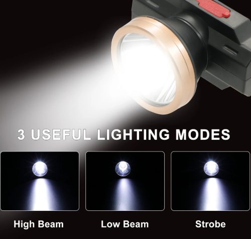 COB-LED-Stirnlampe - batteriebetrieben