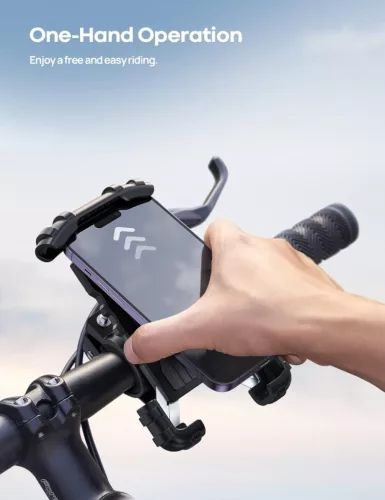 Handyhalterung für Motorrad und Fahrrad, Lenkerbefestigung 4,5–6,9 Zoll