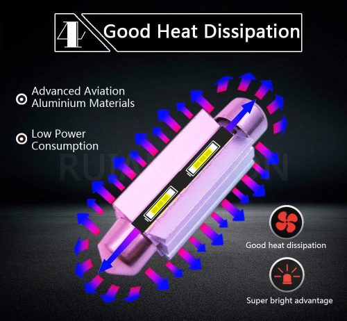 SMD-XM0019-2 39MM-2SMD Sofita LED Canbus 12V 2xCREE