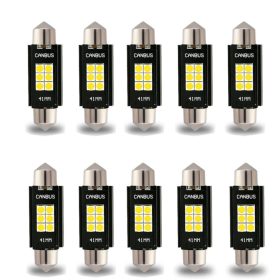   RSJ-306SMD-31 - 10 Stück 31MM-3030-6SMD Einbau-LEDs - CANBUS - 12-24V mit Kühlrippen