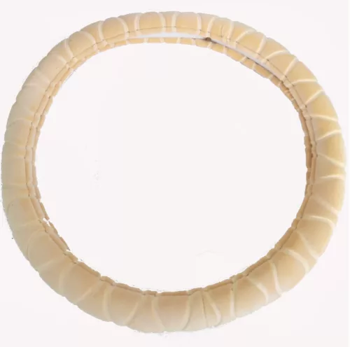 KV-HL2185BE Plüsch-Lenkradbezug in Beige, 38 cm
