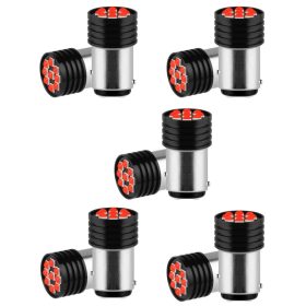 5 X Villog  SMD-1157-9SMD 21/5W - piros -STROBE- 12V