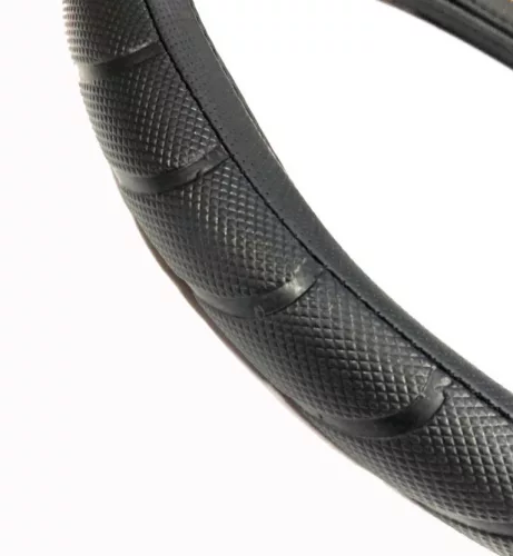 Lenkradbezug aus Kunstleder, schwarz KV-HB23825/4-1bk