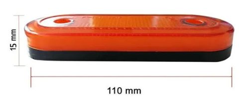 25217 20-LED-Breitenanzeiger – rot – E-geprüft – 12–24 V