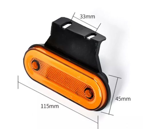 25224 20-LED-Breitenanzeiger – gelb – E-geprüft – 12–24 V