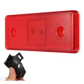   Breitenanzeige mit 6 LEDs und Halterung – rot, 12–24 V – nicht E-gekennzeichnet