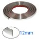 Dekorative Chrom-Zierleiste, 15 m lang, 12 mm breit, KCS-A-12