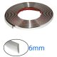 Dekorative Chrom-Zierleiste, 15 m lang, 6 mm breit, A-6