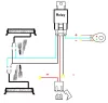 Autoscheinwerfer, Arbeitsscheinwerfer, Tagfahrlicht-Schalterset 12V 100Watt