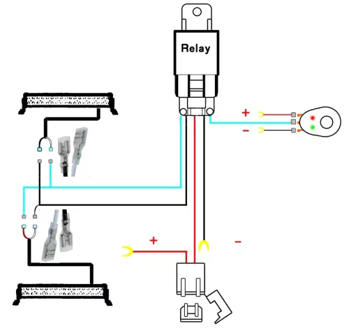 Autoscheinwerfer, Arbeitsscheinwerfer, Tagfahrlicht-Schalterset 12V 100Watt