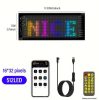 Matrix-Pixel-LED-Panel, Bluetooth-Steuerung, programmierbar per App, 16 x 32 LEDs, 7 x 17 cm, wasserdicht