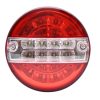 31041 Runde LED-Rückleuchte – 3 Funktionen – 12–24 V – 140 mm