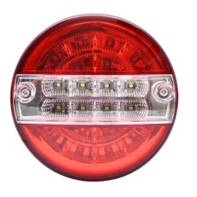   31041 Runde LED-Rückleuchte – 3 Funktionen – 12–24 V – 140 mm