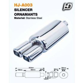 Auspuffschalldämpfer Edelstahl KP-HJA003