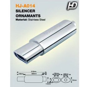 Auspuffschalldämpfer Edelstahl KP-HJA014