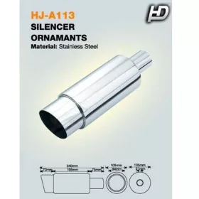 Auspuffschalldämpfer Edelstahl KP-HJA113