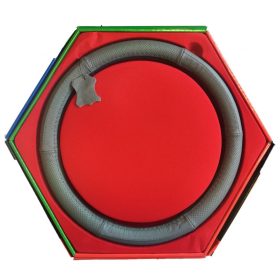   Valódi bőr kormányvédő-lyukacsos mintával szürke színben KV-2042G