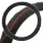 Lenkradbezug aus echtem Leder, 38 cm, schwarz-orange, 5001ORANGE