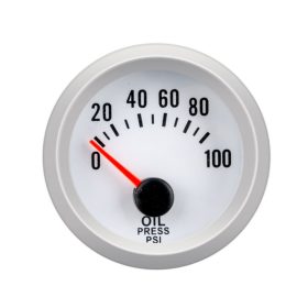 Öldruckanzeige mit schwarzem Zifferblatt 12V 52MM - LED7704