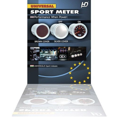 Abgastemperaturanzeige mit weißem Hintergrund OR-LED7708