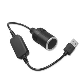   A15163-1 USB-Anschluss auf 12-V-Zigarettenanzünderbuchse im Auto, Konverter-Adapterkabel