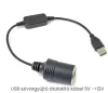 A15163-1 USB-Anschluss auf 12-V-Zigarettenanzünderbuchse im Auto, Konverter-Adapterkabel